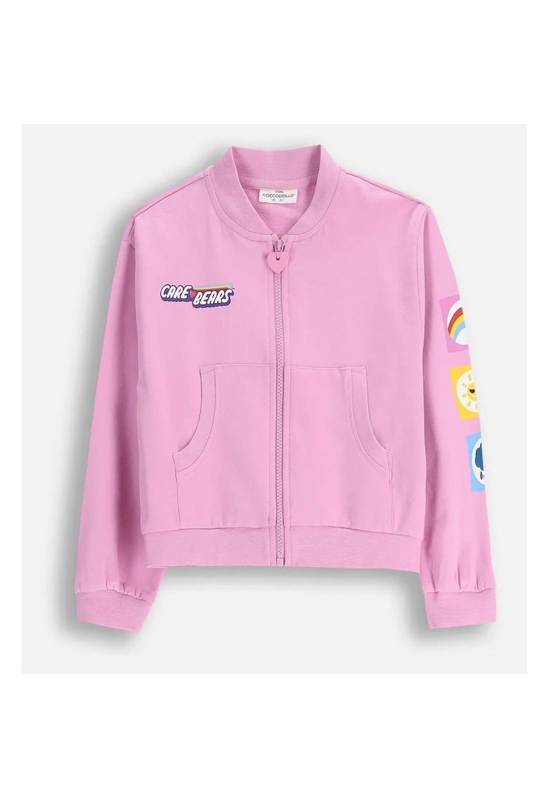 Bluza de trening cu fermoar si buzunare oblice