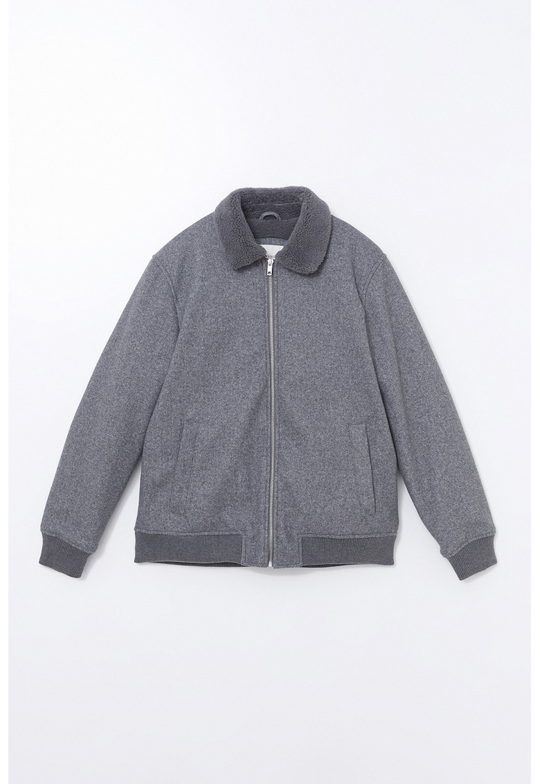 Palton scurt cu fermoar