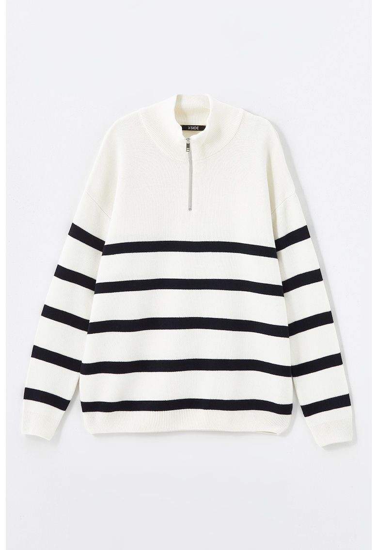 Pulover lejer cu dungi