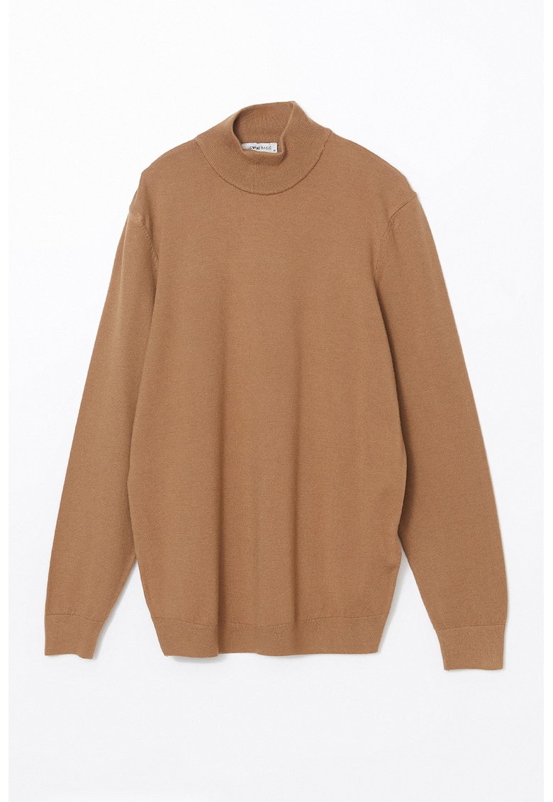 Pulover tricotat cu model uni