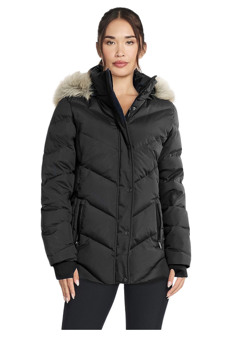 Geaca femei On-the-GO Cozy Fit Journey Parka - Negru Geaca femei On-the-GO Cozy Fit Journey Parka - Negru
