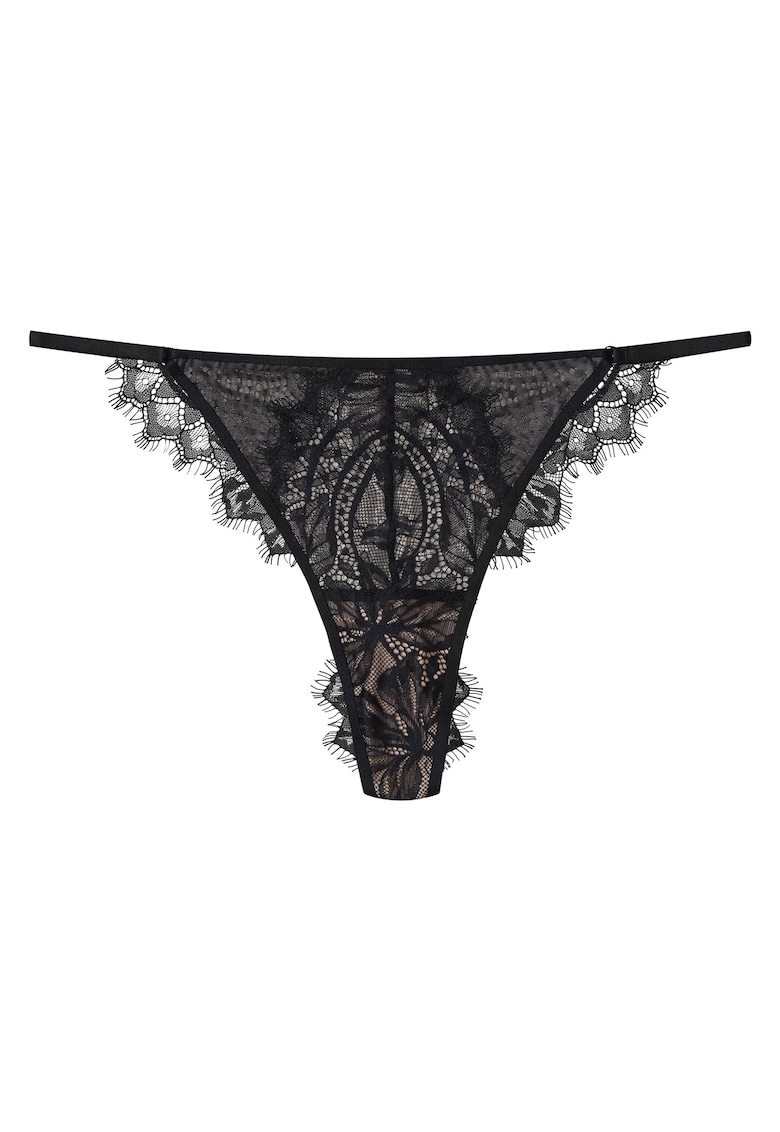 Chiloti tip tanga - dama - Negru - Oksana
