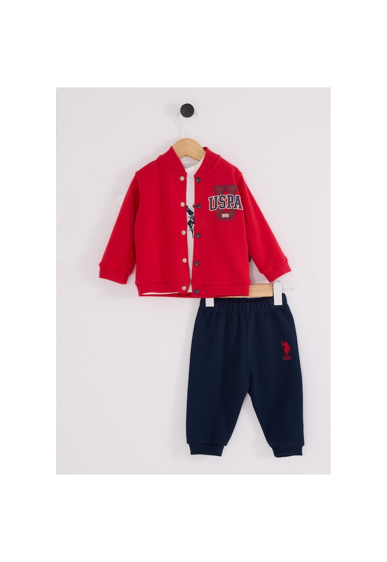 Set de bluza si pantaloni de trening - Rosu - 92-98 CM Set de bluza si pantaloni de trening - Rosu - 92-98 CM