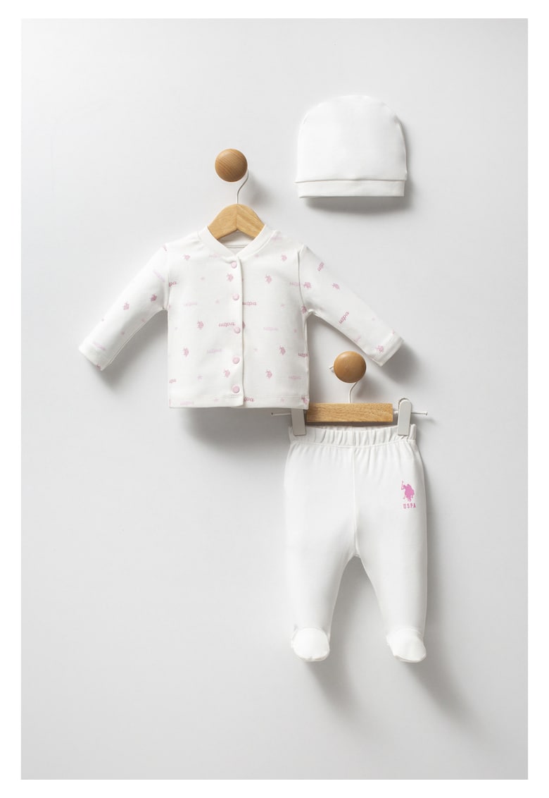 Set trei piese pentru alb - Alb