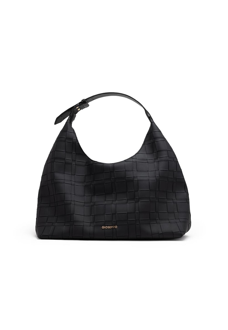 Geanta de umar cu model texturat - Negru