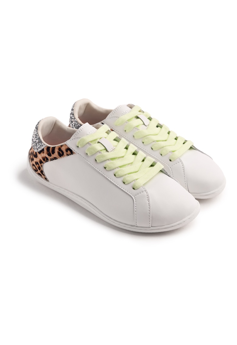 Gioseppo Pantofi sport low-cut din piele - Alb/Maro