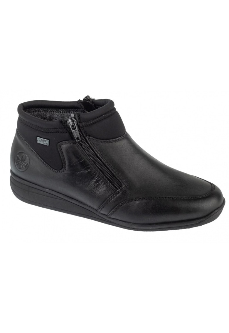 Botine dama piele naturala - negru