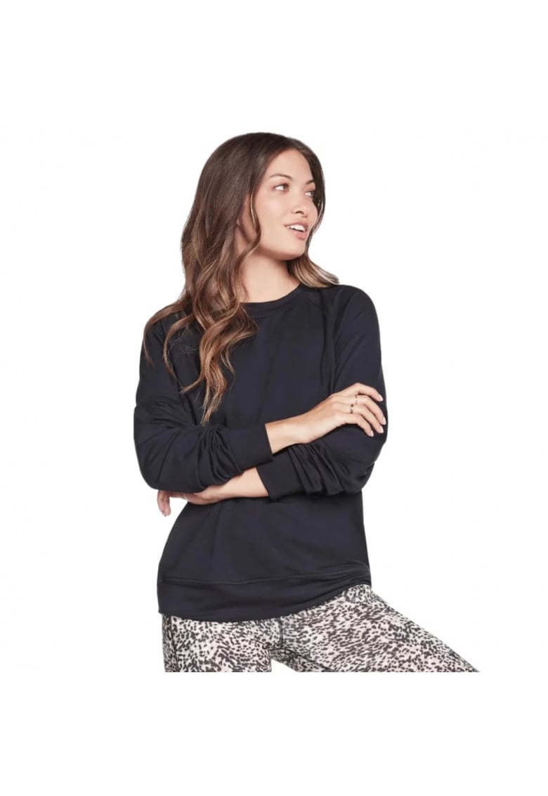 Bluza sport dama - Skechluxe Restful - maneca lunga - negru - viscoza