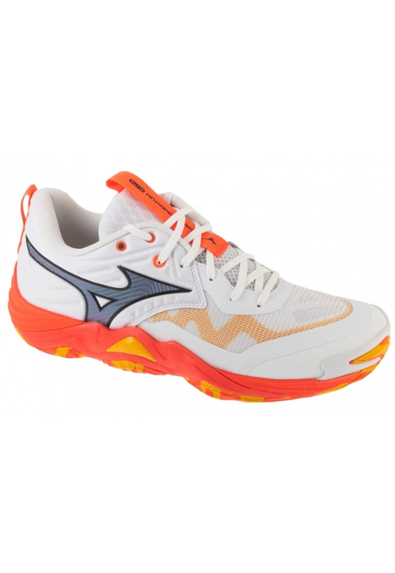 Pantofi sport dama Wave Momentum - plasa - alb/portocaliu