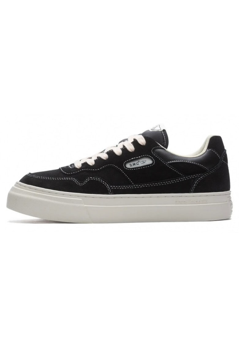 Tenisi barbati - Pearl Suede - negru - piele