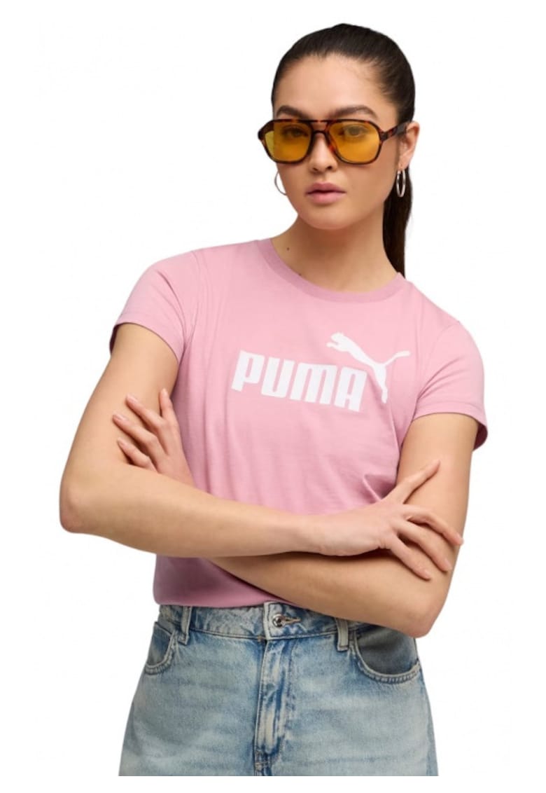 Tricou dama - Ess No.1 Logo - bumbac - roz