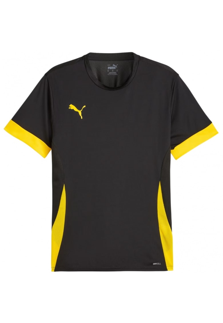 Tricouri sport barbati - Teamgoal - negru-galben - maneca scurta