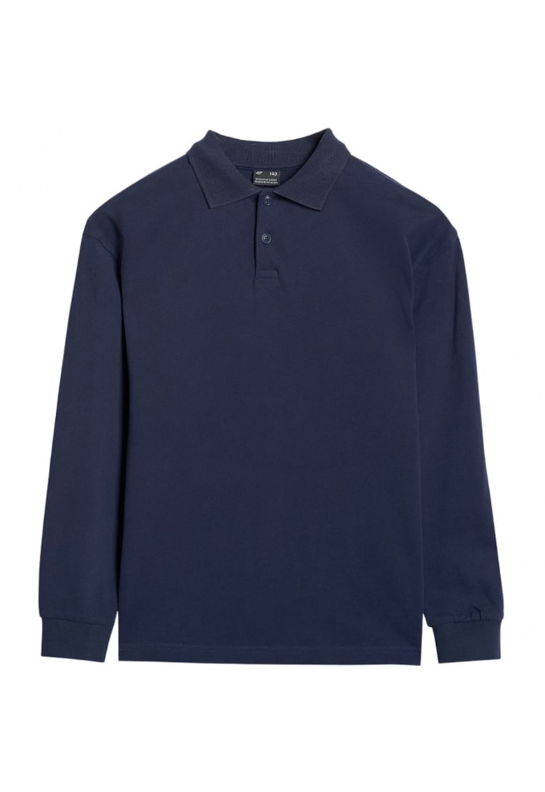 Tricou copii - maneca lunga - bleumarin - material sportiv