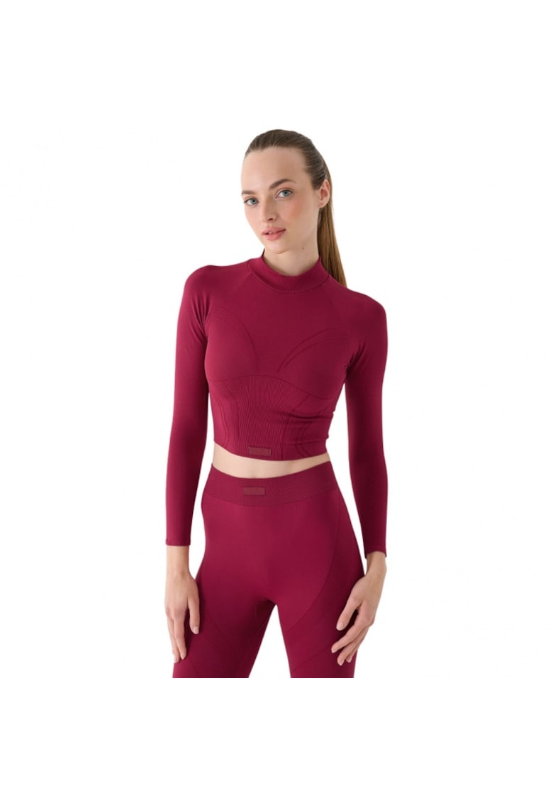 Bluza sport dama - maneca lunga - rosu - material confortabil -