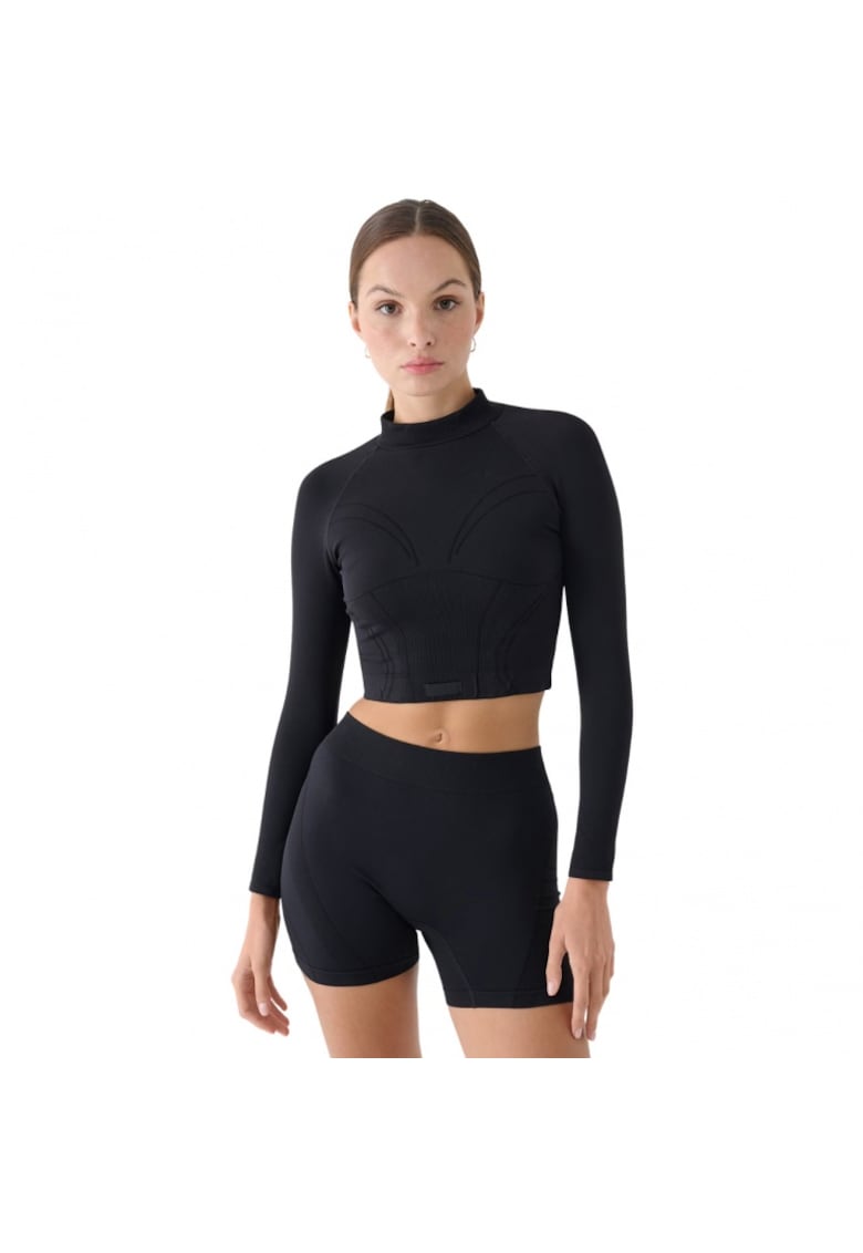 Bluza de antrenament - maneca lunga - negru -