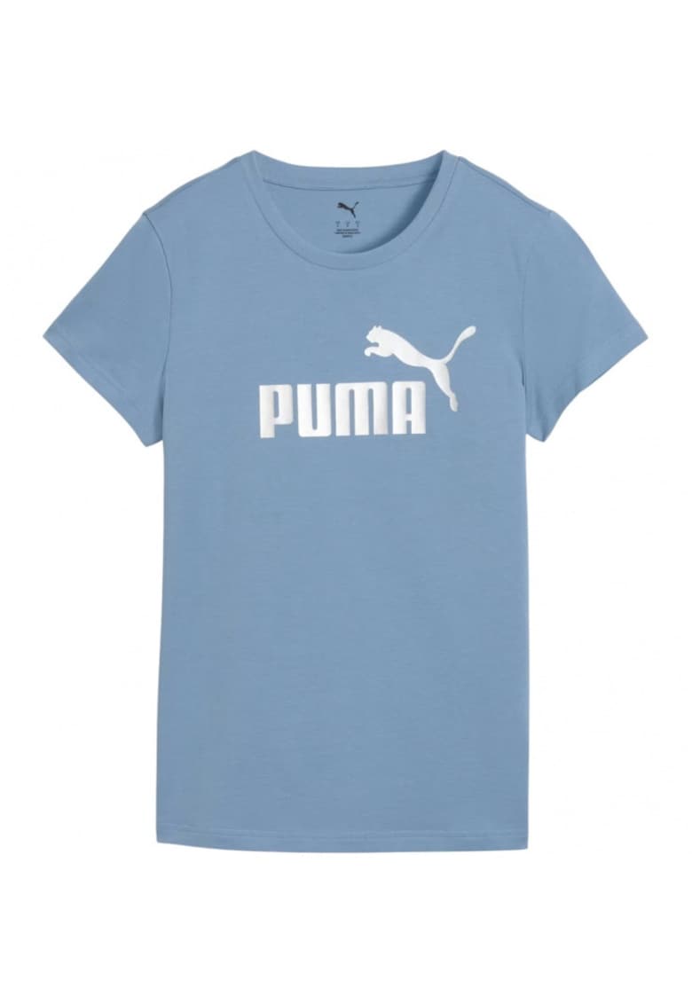 Tricou dama - Ess Metallic No.1 Logo - bumbac - albastru