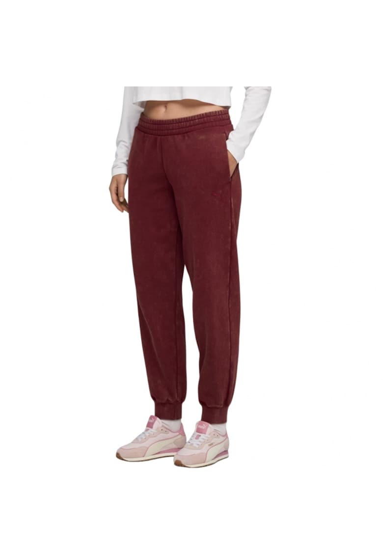 Pantaloni sport dama Ess Elevated - rosu