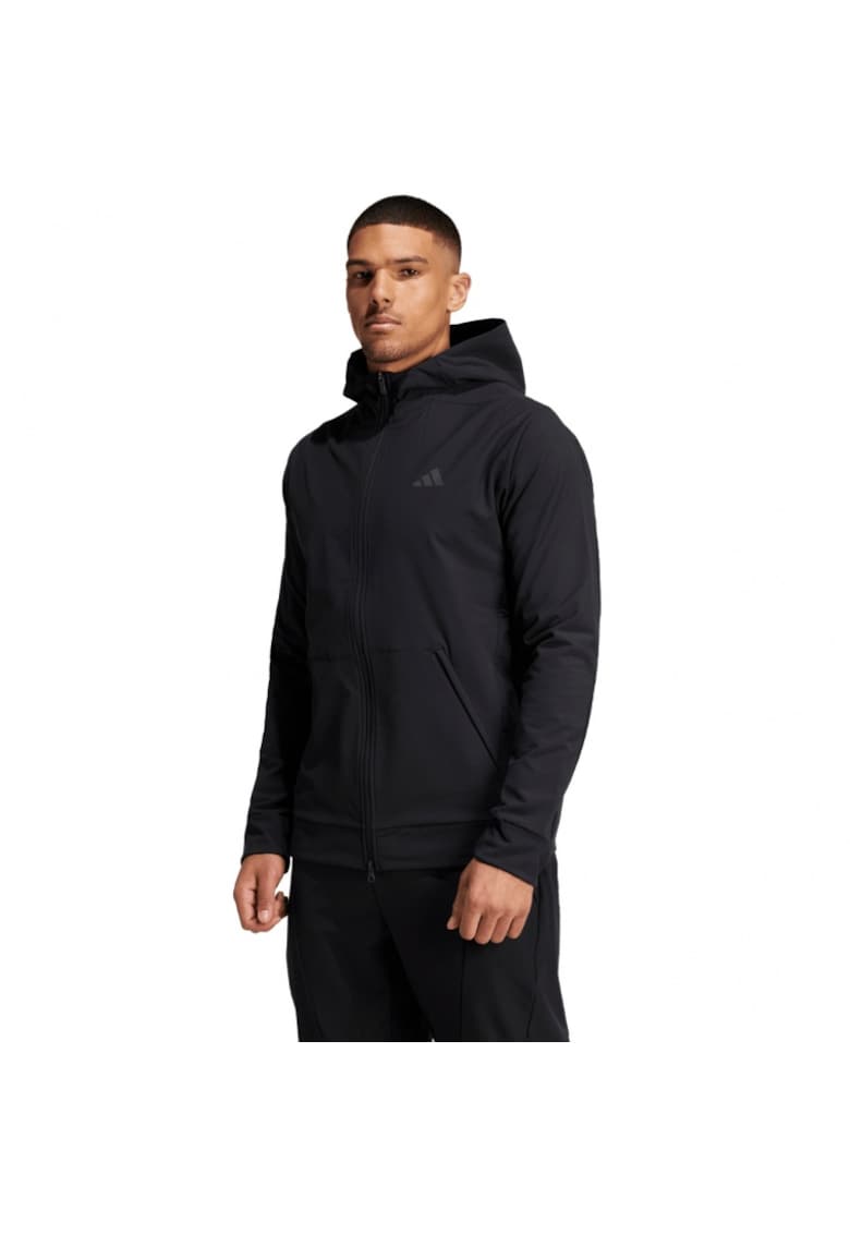 Hanorac sport barbati Designed For Training - Cold.rdy - negru - material tehnic