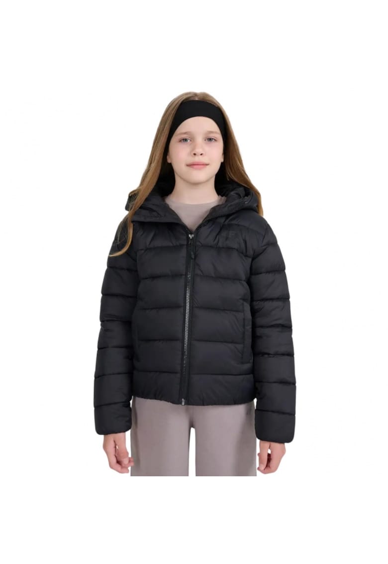 Jacheta sport copii - Puchowa U0704 - Negru