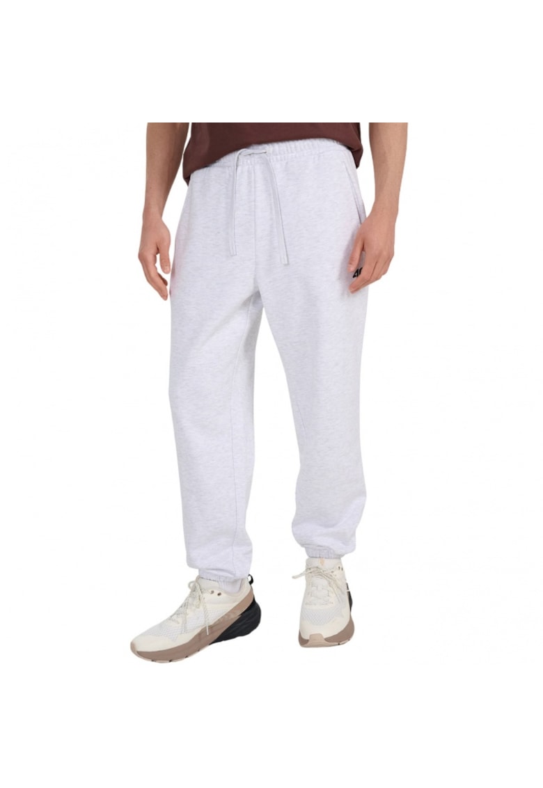 Pantaloni sport barbati wmm00ttrom1140 - Alb -