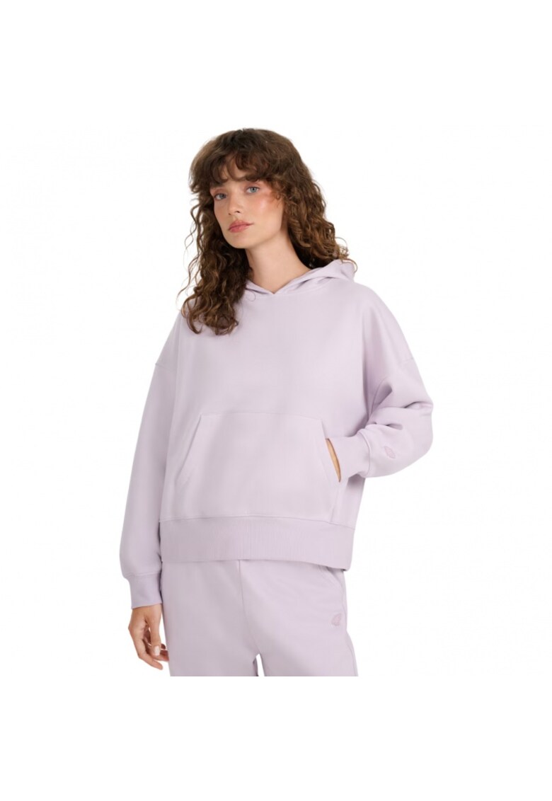 Hanorac de dama bumbac/poliester - visiniu - Mov