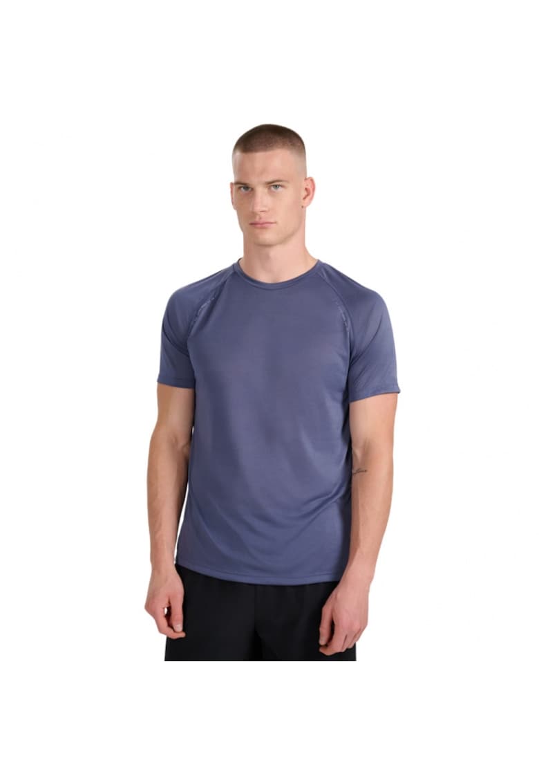 Tricou sport albastru - maneca lunga - pentru alergare si antrenament