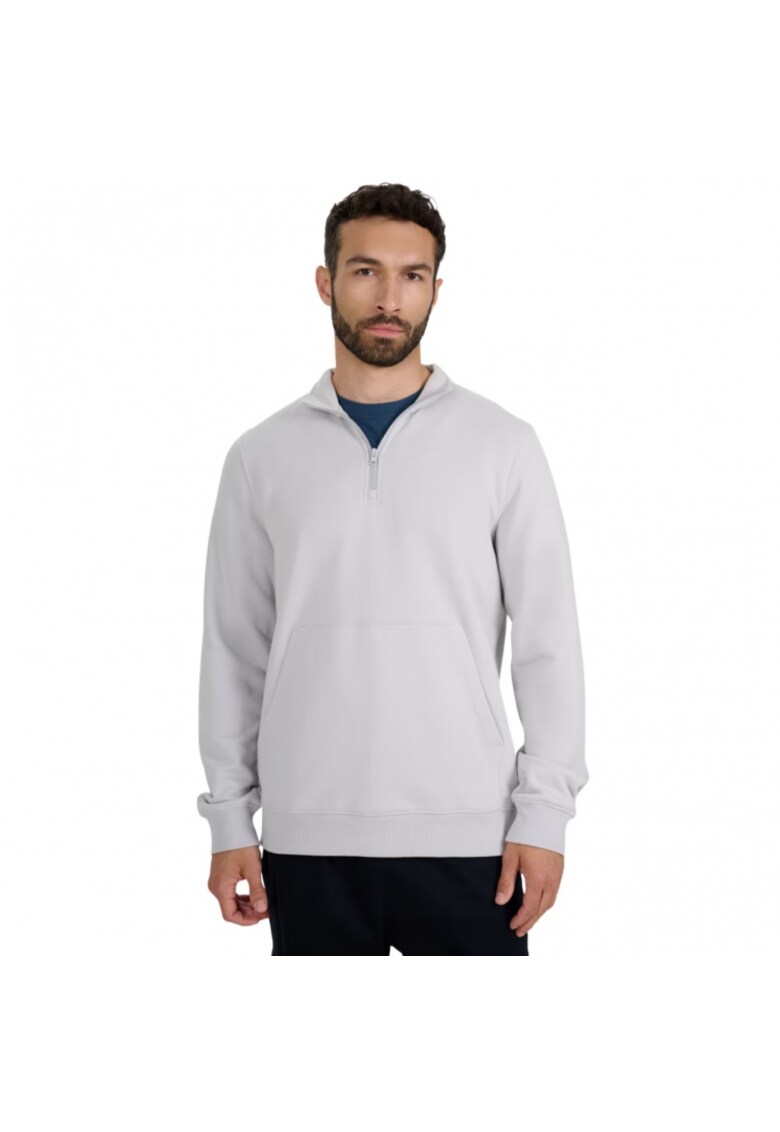 Bluza cu fermoar 1/2 - gri - pentru barbati - stil de viata - turism