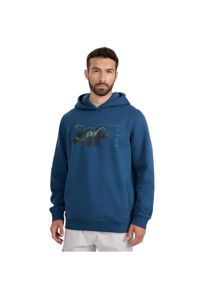 Hanorac barbati - albastru - cu gluga - stil de viata