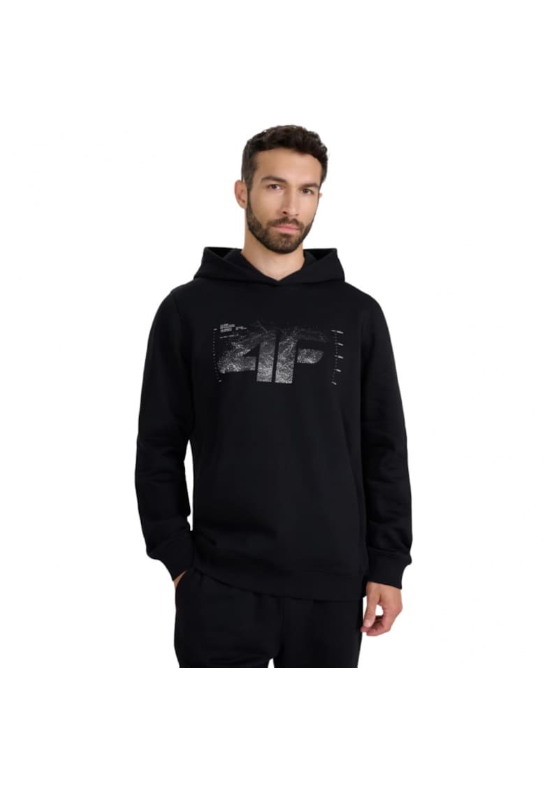 Hanorac barbati - negru - fara fermoar - stil de viata