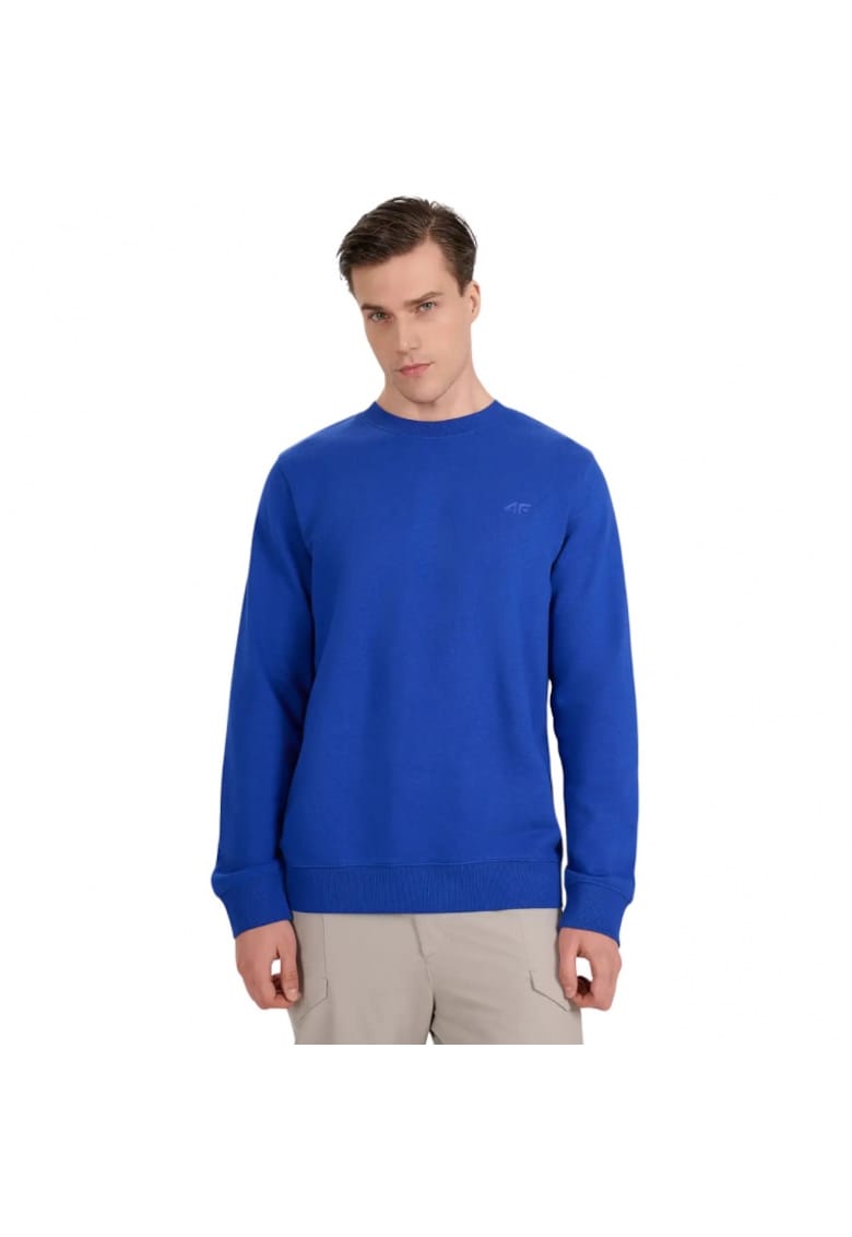 Bluza stil de viata - albastru - fara gluga