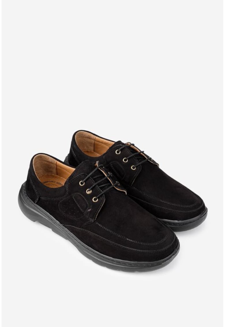 Pantofi eleganți din piele pentru bărbați - Negru