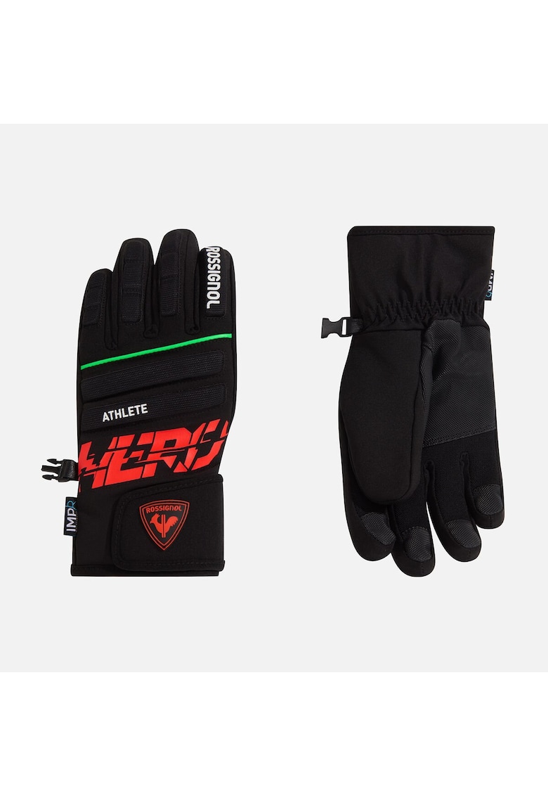 Manusi ski JR HERO IMPR G - culoare negru - pentru copii