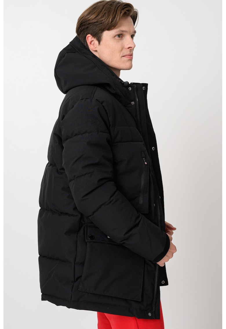 Geaca cu gluga Alberteak - Negru