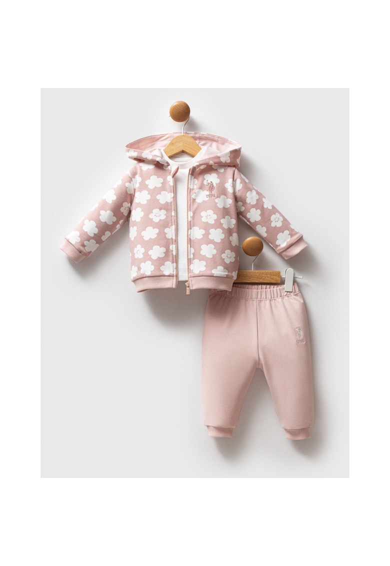 Set de bluza - pantaloni si hanorac cu fermoar Set de bluza - pantaloni si hanorac cu fermoar