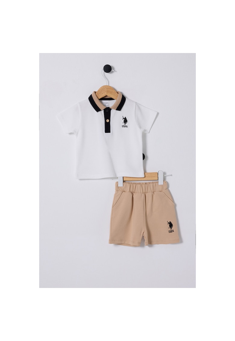 Set doua piese pentru bebelusi - 2339 - Bej - Bej