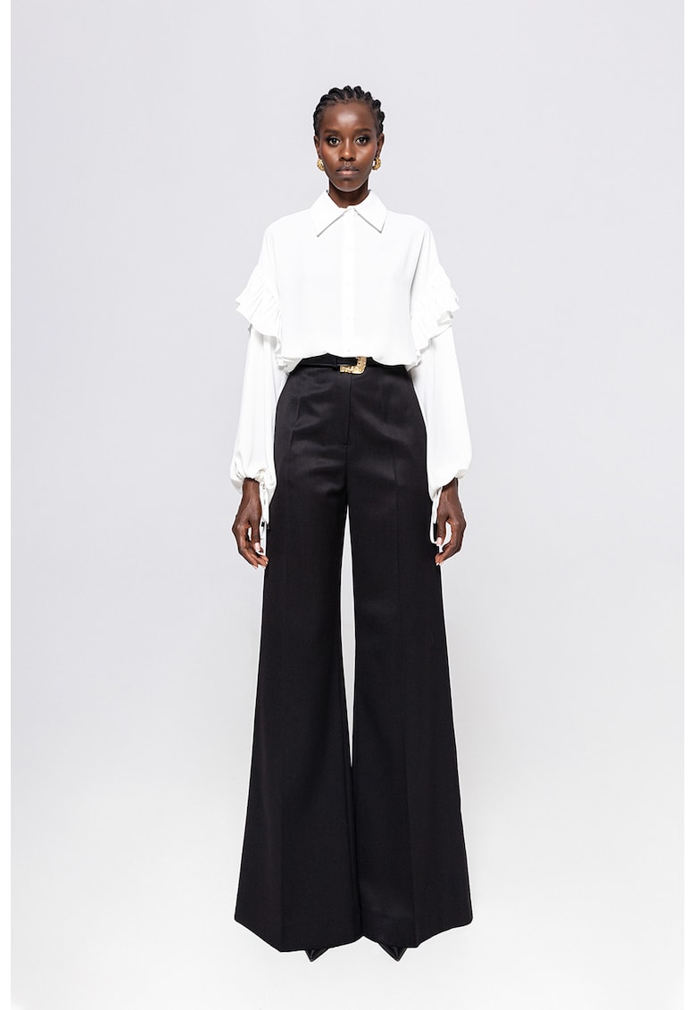 Camasa lejera cu garnituri cu volane