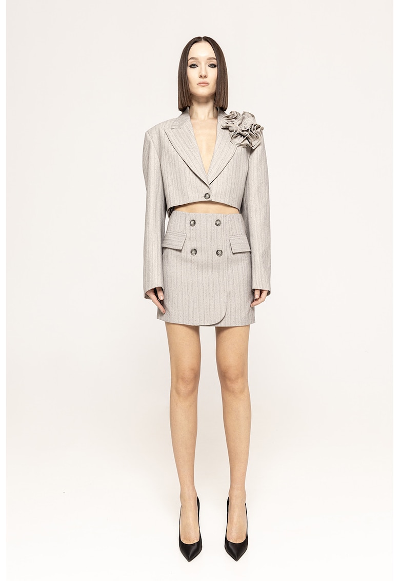 Fusta mini cu talie inalta