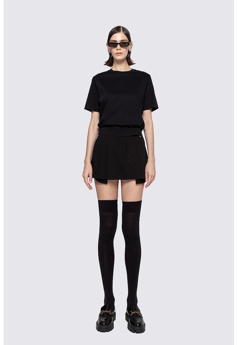 Fusta mini cu talie medie