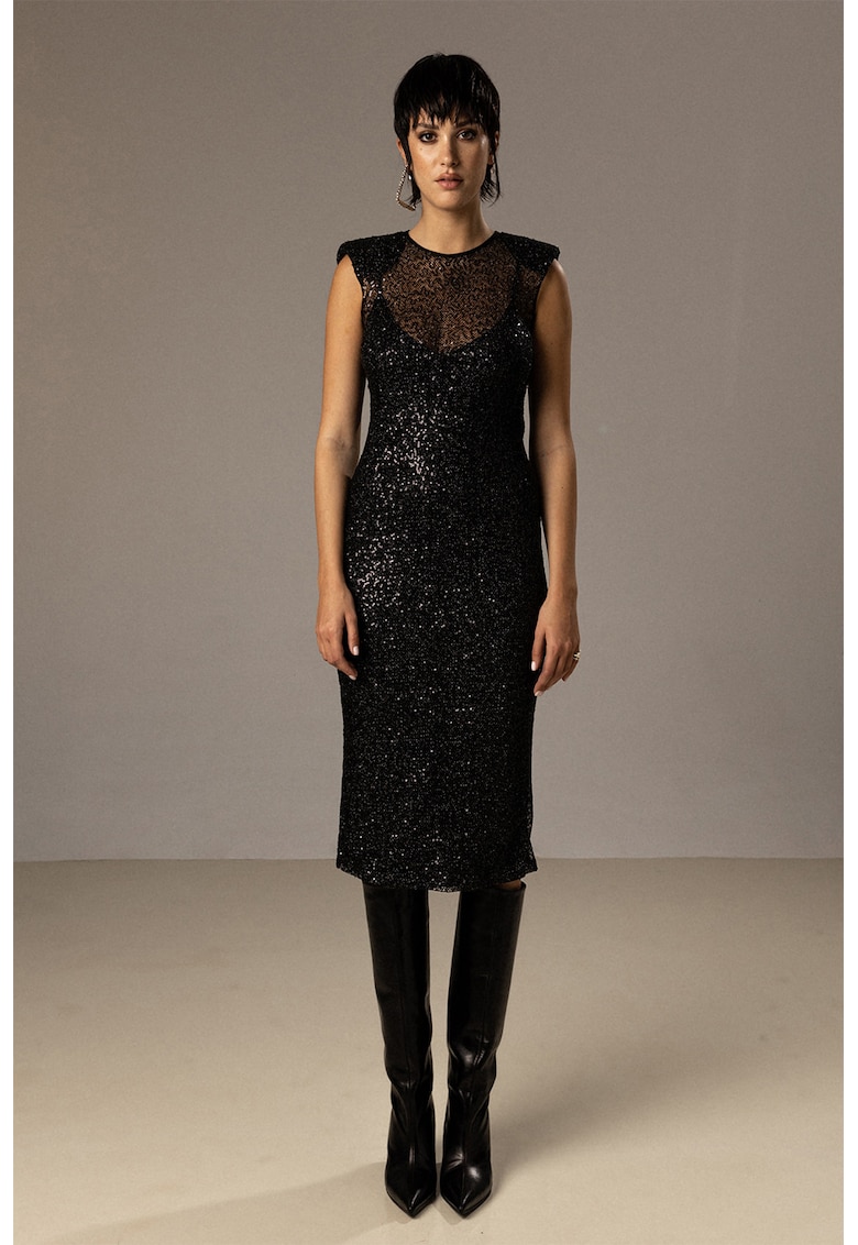 Rochie midi cu croiala cambrata