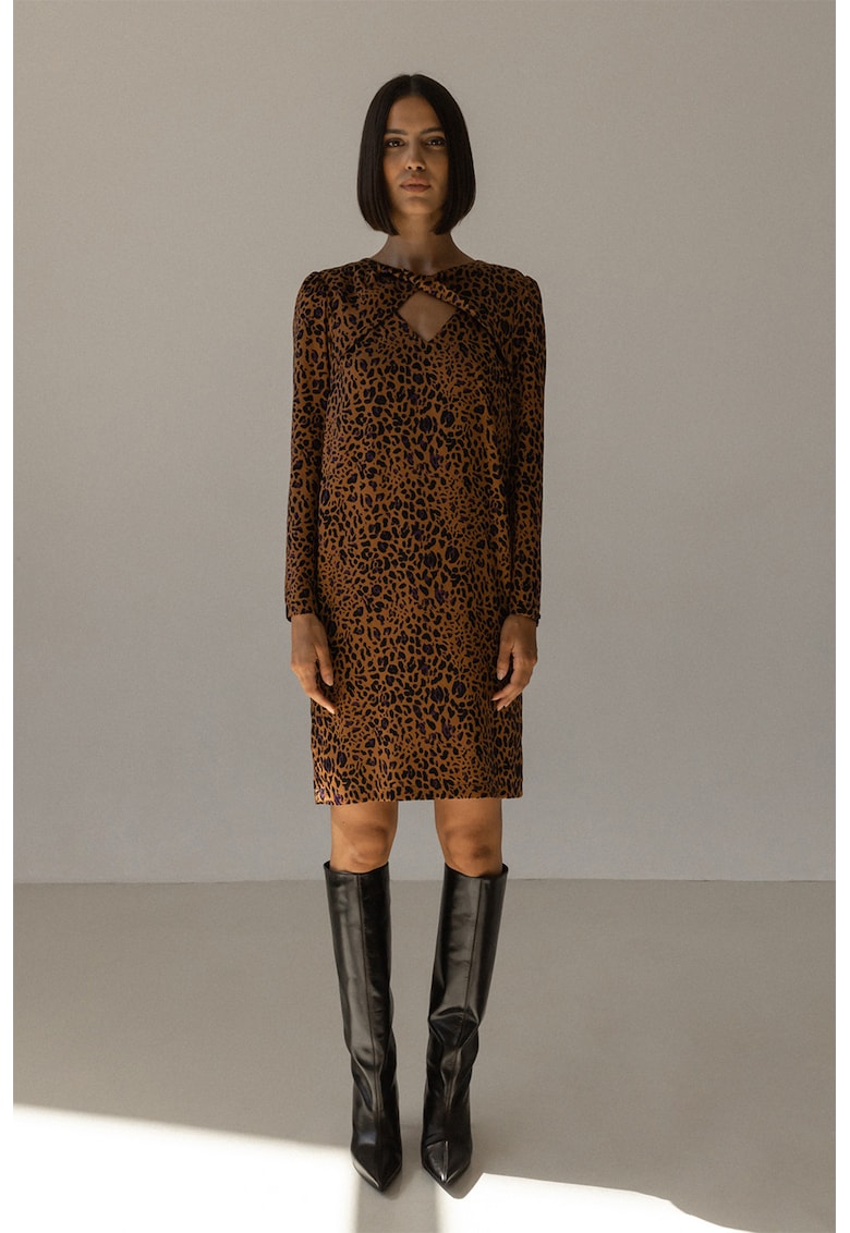 Rochie scurta cu animal print