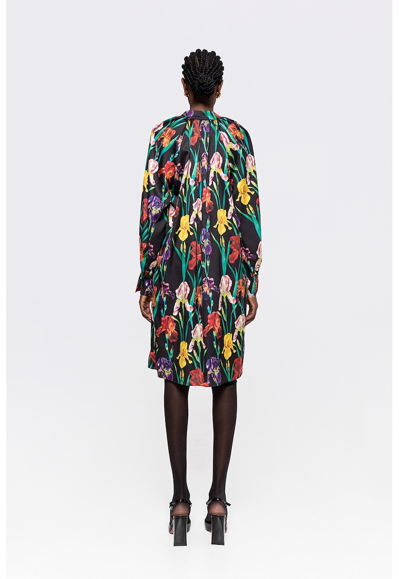 Rochie dreapta cu model floral