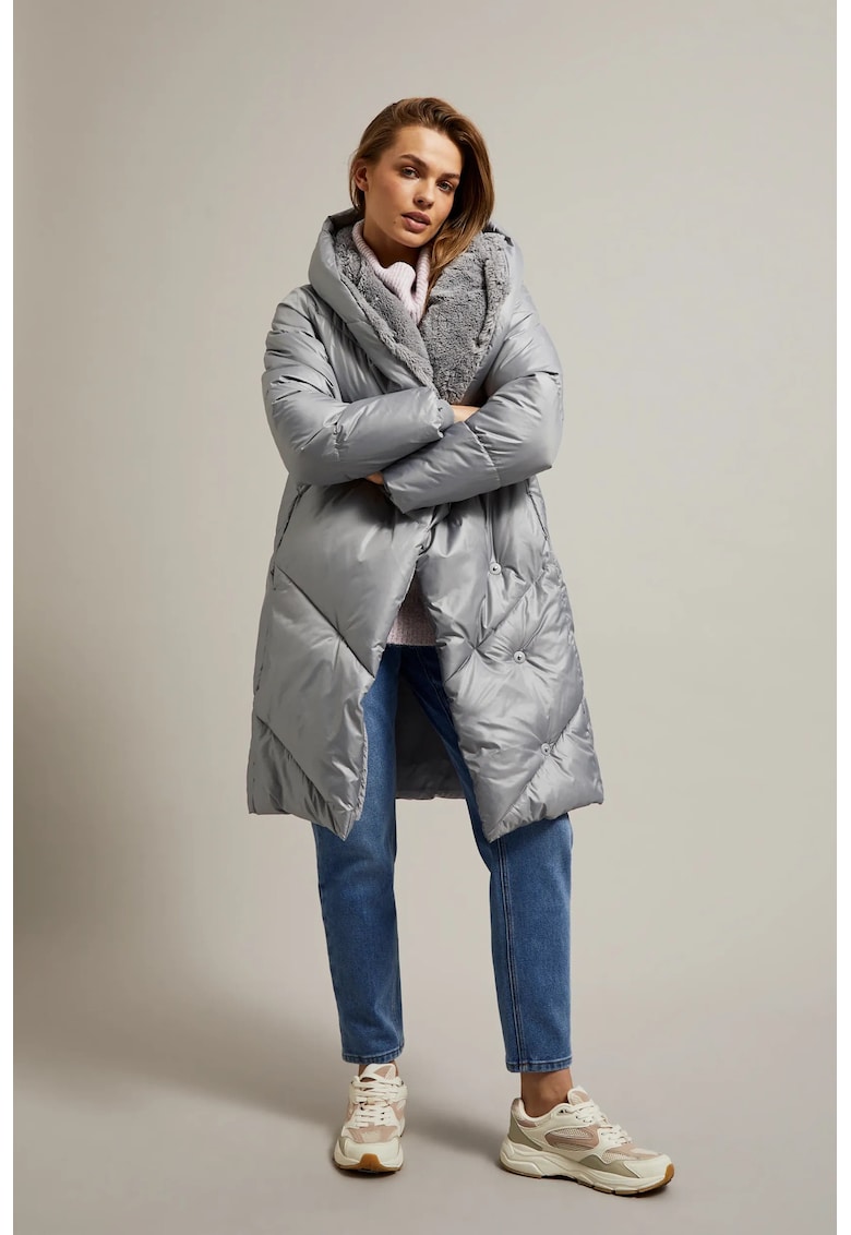 Jacheta gri cu quilt - Gri