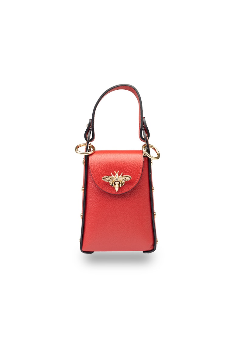 Geanta dama Sofi din piele naturala - Rosu