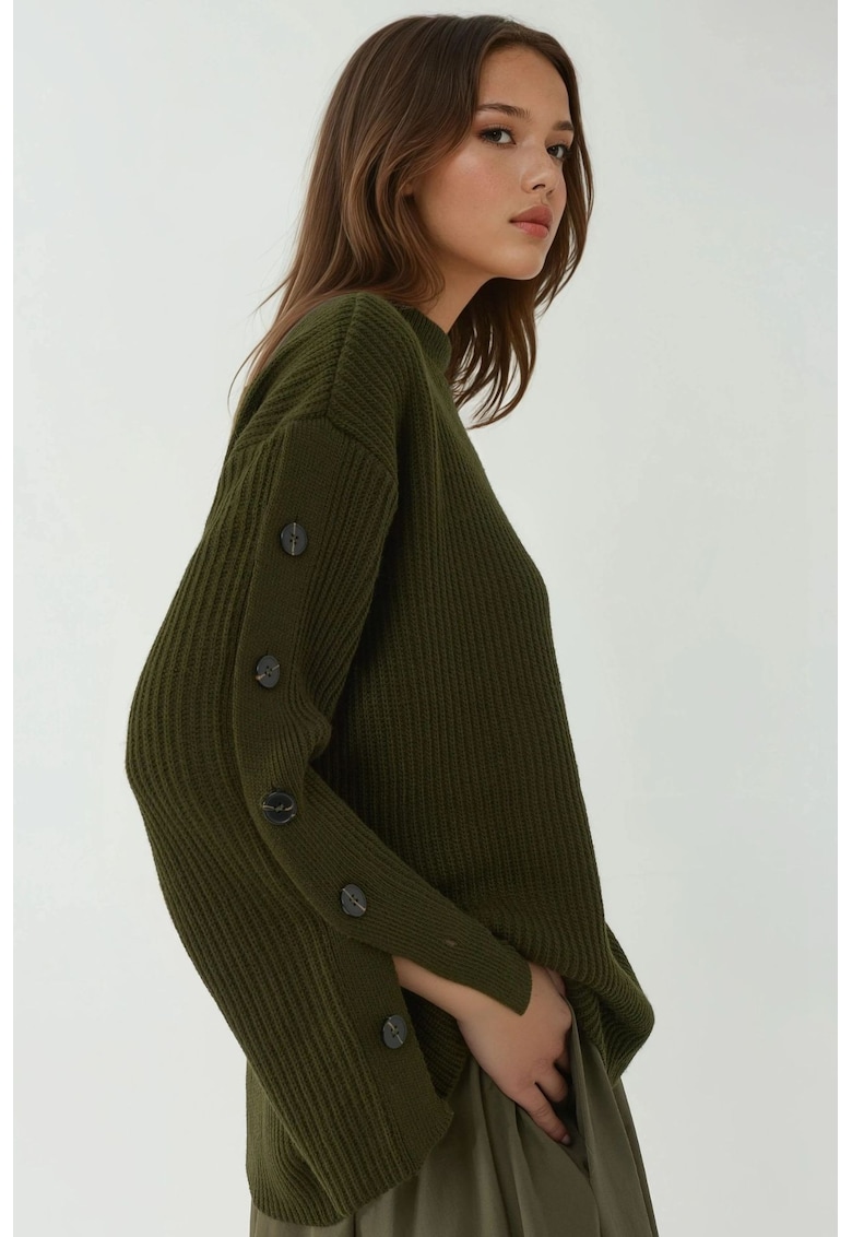 Pulover dama - Tricot - Kaki
