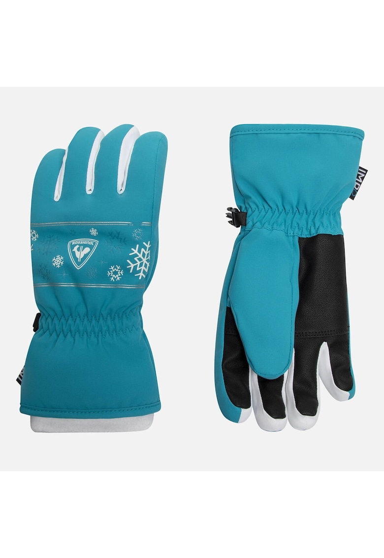 Manusi ski JR JANE IMPR G - culoare albastru - pentru copii - marime