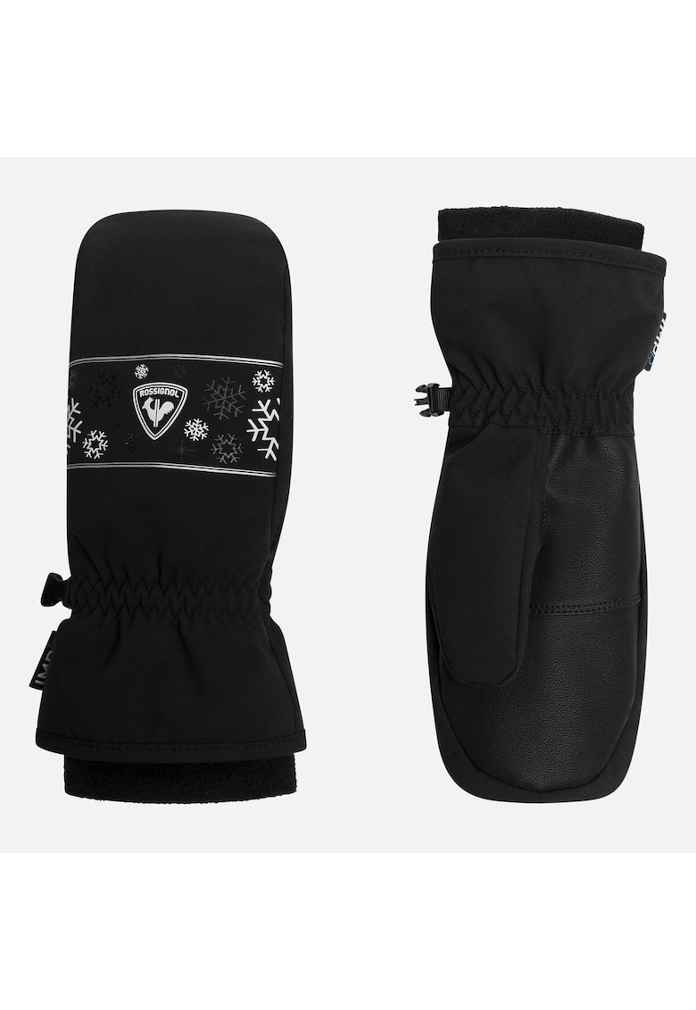 Manusi ski JR JANE IMPR M - culoare negru - pentru copii - marime