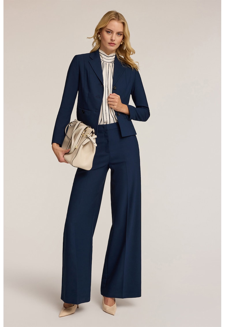 Sacou slim-fit cu model uni