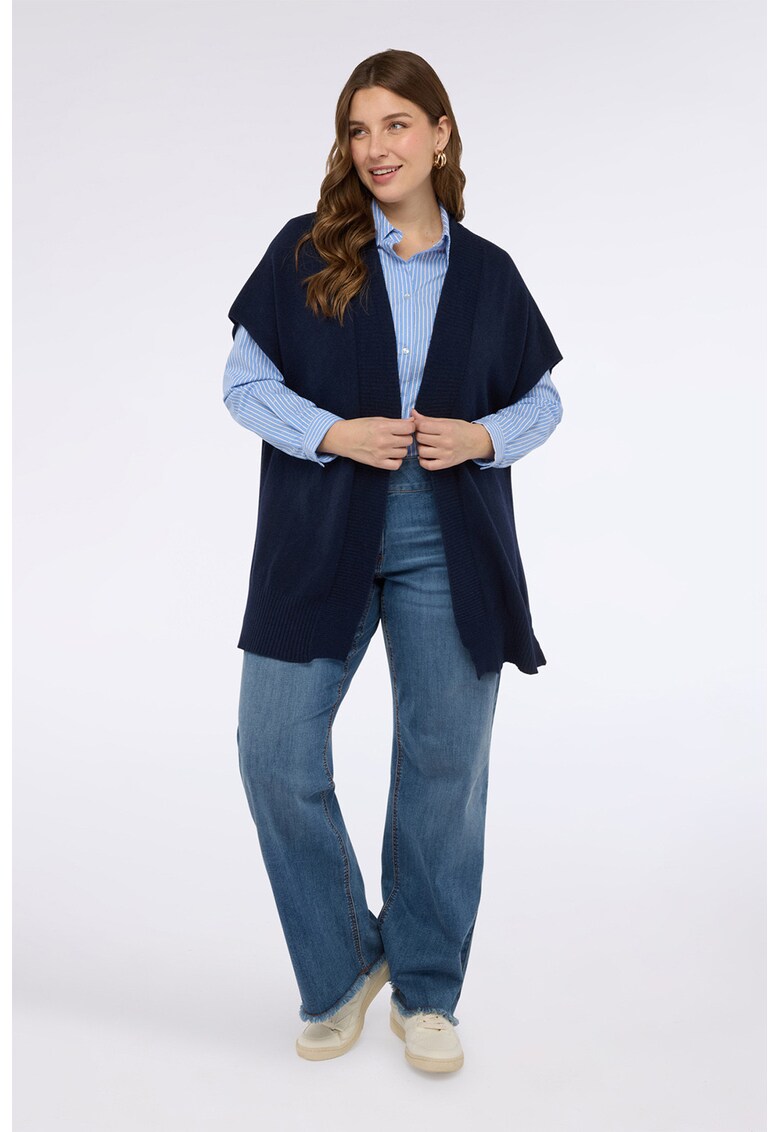 Fiorella Rubino - Cardigan fara inchidere - Albastru inchis