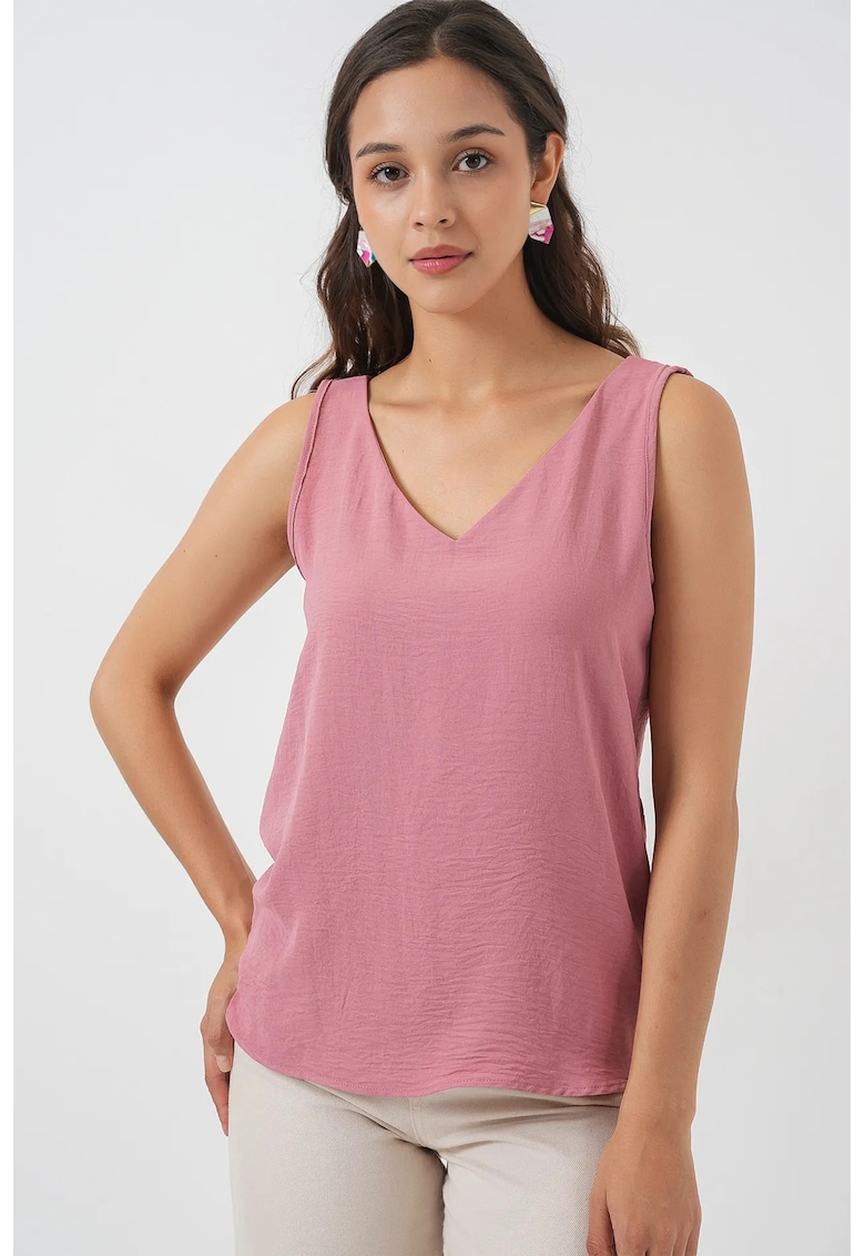 Bluza dama - HiCCUP - pull-on - roz prafuit - textil
