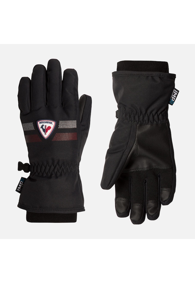 Manusi ski JR ROC IMPR G - culoare negru - pentru copii - Negru
